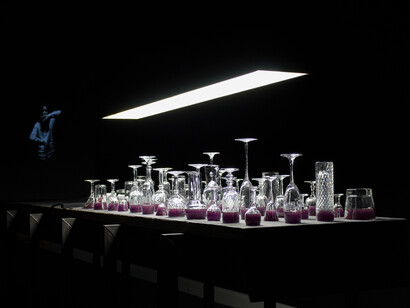 Santo Alessandro Badolato. Metafore dell'illusione - ferro, legno, cristallo, resina, video-dimensione ambientale, 2016
