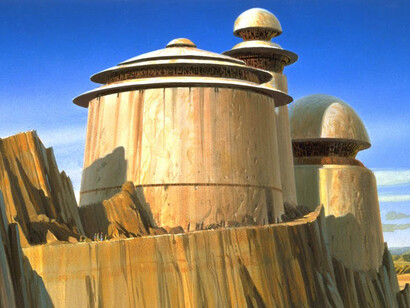 Ralph McQuarrie. El palacio de Jabba el Hutt
