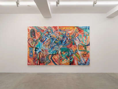 Mannat Gandotra, Containers of madness, exhibition view. Courtesy of Ota Fine Arts