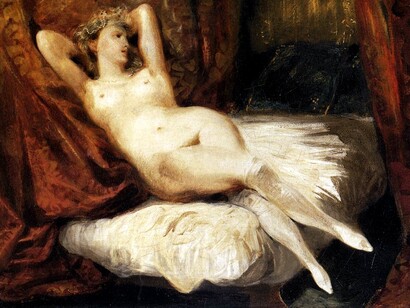 Delacroix. Femme nue couchée