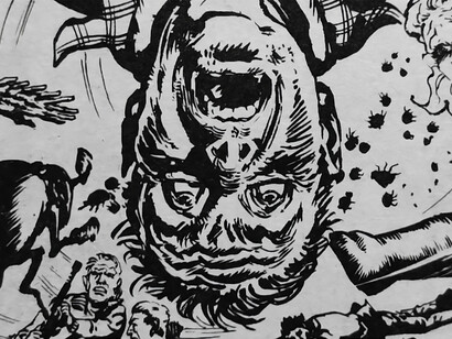 Viñeta del Eternauta II, ilustrado por Francisco Solano López,1976