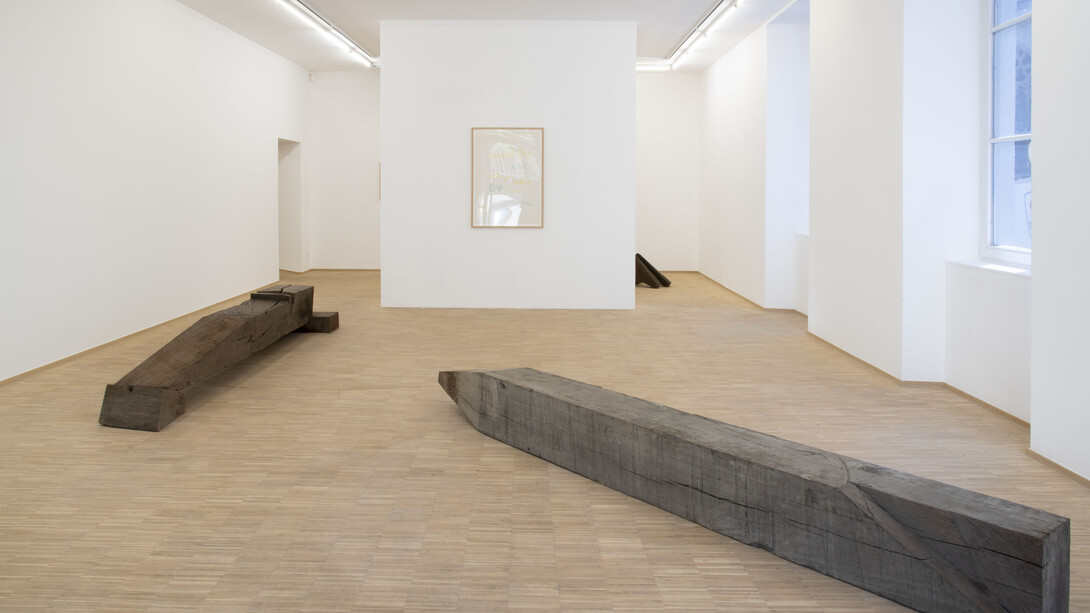 Bernd Lohaus, Sculptures & collages, exhibition view. Courtesy of Nosbaum Reding