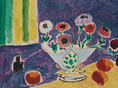 Henri Matisse, Vase d'anémones (detail), 1946. Courtesy of Acquavella