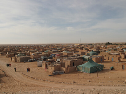 Campamento de refugiados saharauis en Tinduf, Argelia