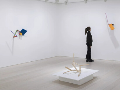 Joel Shapiro, Works from 1975–2024, exhibition view. Courtesy of Pace Gallery