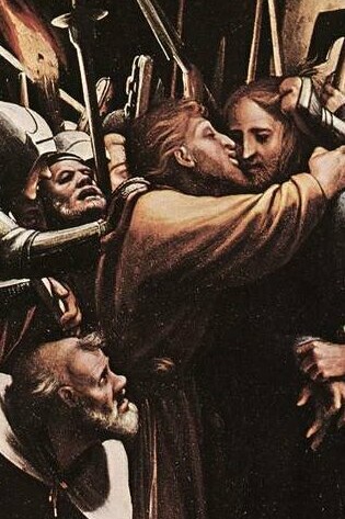 Detalle del tríptico "La pasión", témpera sobre madera, Hans Holbein el joven, circa 1523