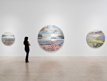 Margo Wolowiec, Midnight sun, exhibition view. Courtesy of Jessica Silverman Gallery