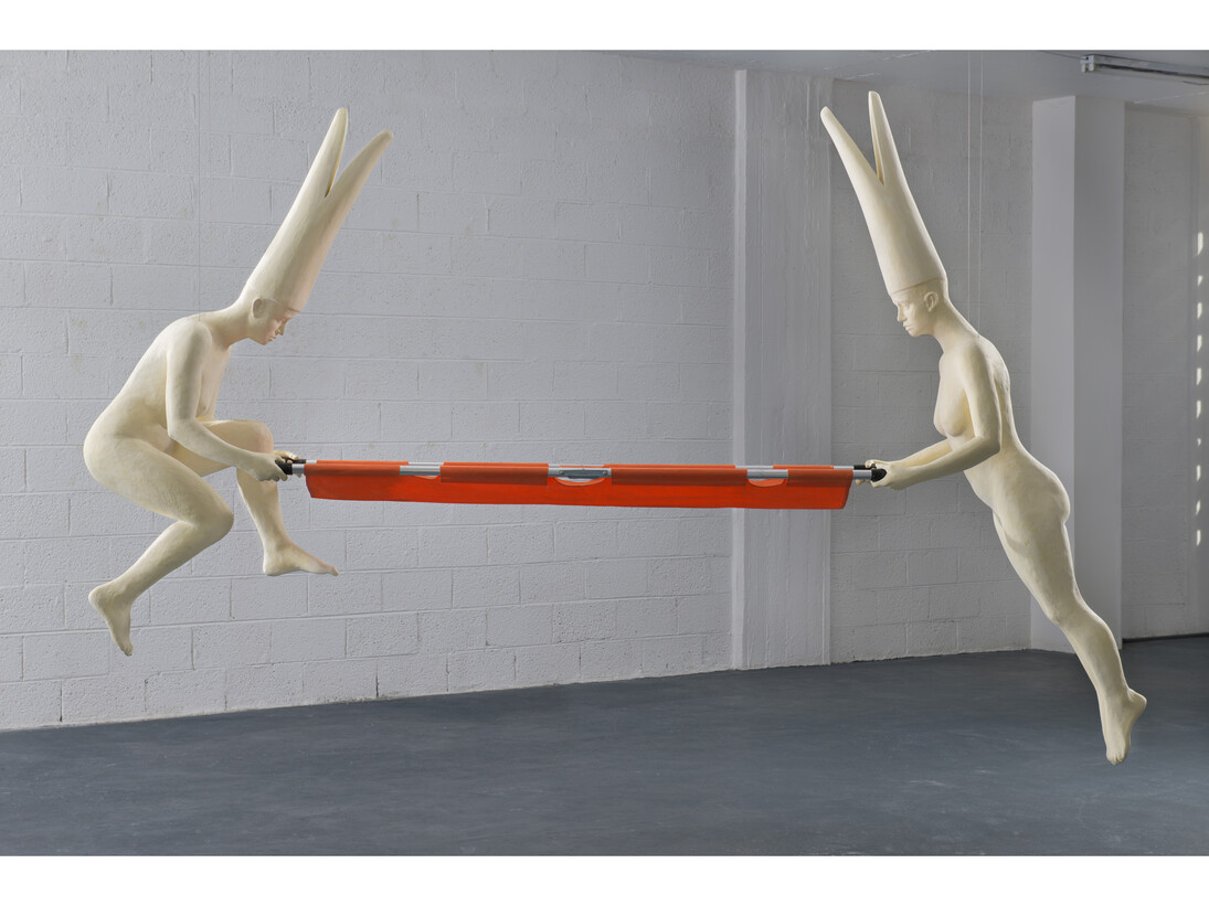 Esther Naor, How Far would you run with a piece of lead in your heart, 2014