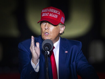 Donald Trump, presidente 45 de los Estados Unidos de América y candidato republicano a las próximas elecciones