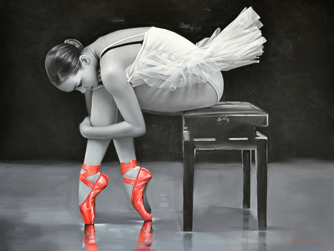 Chung Shek (b. 1980), A Touch of Passion, 2015, oil on canvas, 76 x 101 cm. From The Contemporary Fine Art Gallery Eton