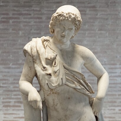 Satiro in riposo, da modello di Prassitele, Museo Gregoriano Profano (Musei Vaticani), Città del Vaticano