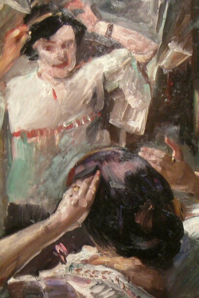 "Al espejo", óleo sobre lienzo, Lovis Corinth, 1912
