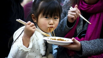 Spaghetti di riso in Cina