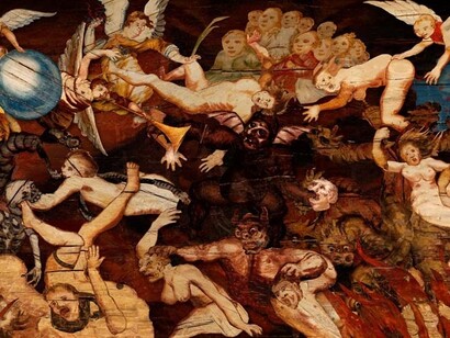 Un fermo immagine dell'opera "Moloch - Earthly Gestures" di Marikki Hakola