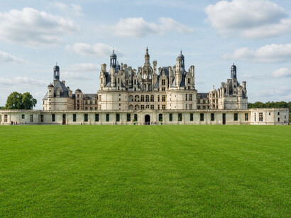 Château de Chambord, Centre-Val de Loire, France: A striking symbol of French Renaissance grandeur set within an expansive royal landscape