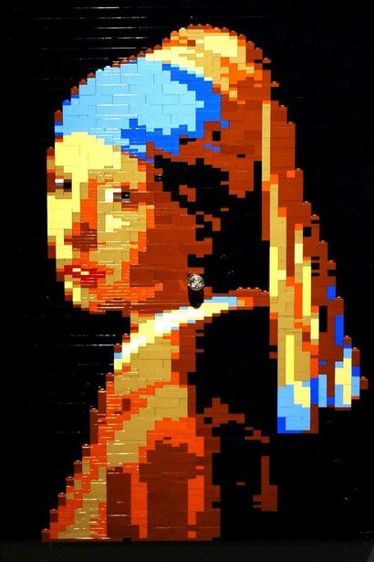 Reprodução da "Moça com brinco de pérola" de Johannes Vermeer