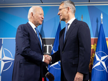 NATO Secretary General Jens Stoltenberg and US President Joseph Biden.
