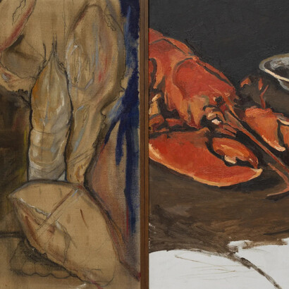 Whitehouse & Rabadzhiyski, Still life with claws – diptych (detail), 2024. Courtesy of Dürst Britt & Mayhew