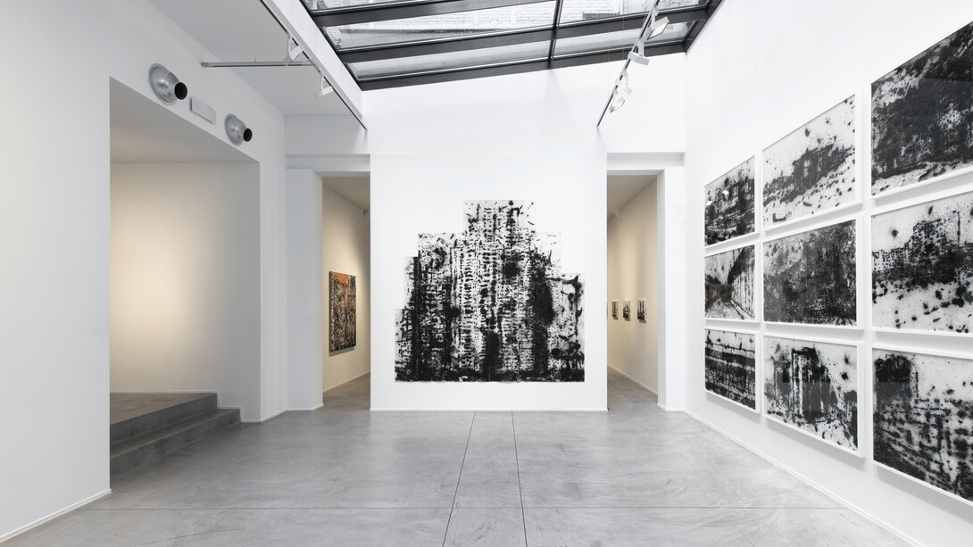 Philippe Cognée, Éclats, exhibition view. Courtesy of Templon