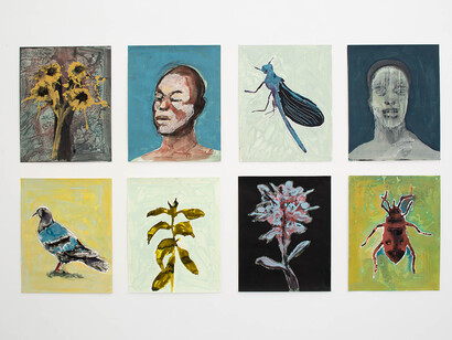 Souleimane Barry, Racines, vue d'exposition. Avec l'aimable autorisation de la Galerie Paris·B