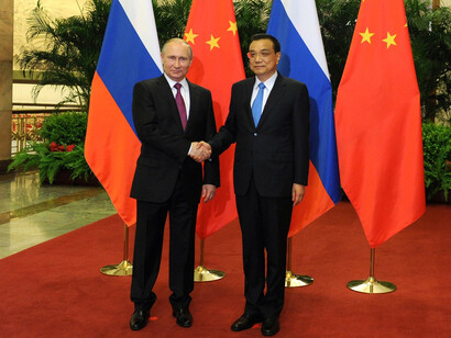 Vladimir Putin e il Premier cinese Li Keqiang