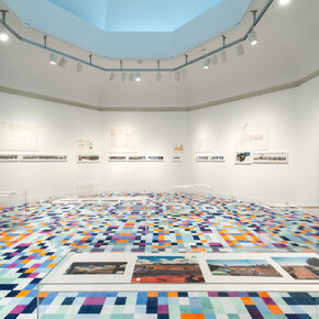 Installation view of the exhibition “Landscapes of the Hyperreal: Ábalos & Herreros selected by SO – IL“ at the Canadian Centre for Architecture, 2015. © CCA, Montréal