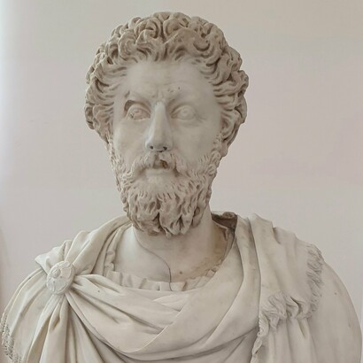 Busto de Marco Aurelio, colección Farnesio, Nápoles, Italia