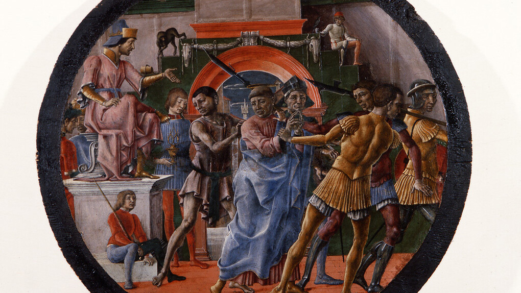 Cosmè Tura, Giudizio di San Maurelio, 1480 ca., tempera su tavola, Ferrara, Pinacoteca Nazionale, foto MIBAC/Polo Museale Emilia Romagna
