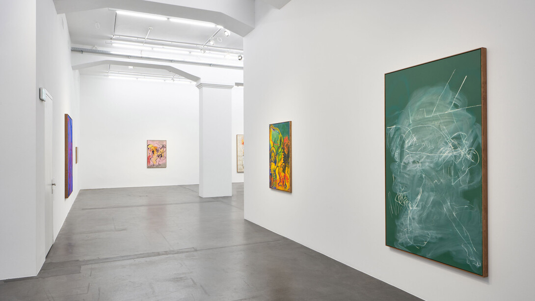 Installation view, ‘Rita Ackermann. Brother and Sister’, Hauser & Wirth Zürich, 2019
© Rita Ackermann
Courtesy the artist and Hauser & Wirth 
Photo: Jon Etter
