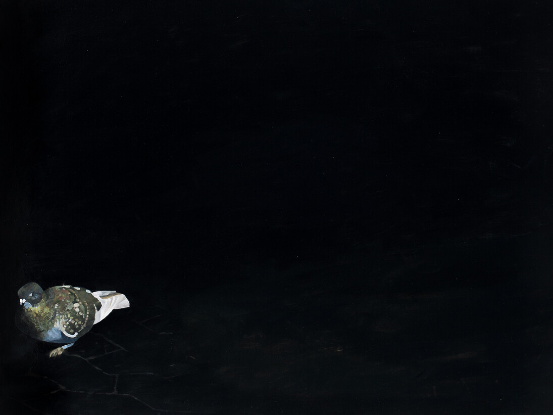 Lonely Pigeon, by Nathan Eastwood, Photo courtesy by Ollie Harrop