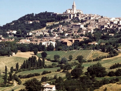 View of the city of Todi 