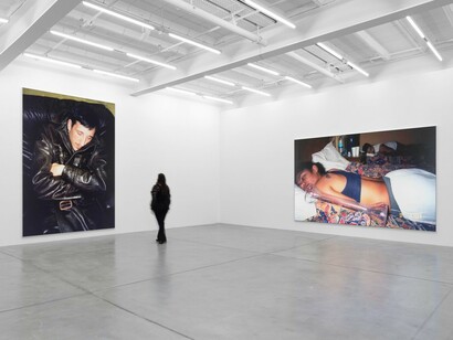 The golden recline, exhibition view. Courtesy of Galerie Eva Presenhuber