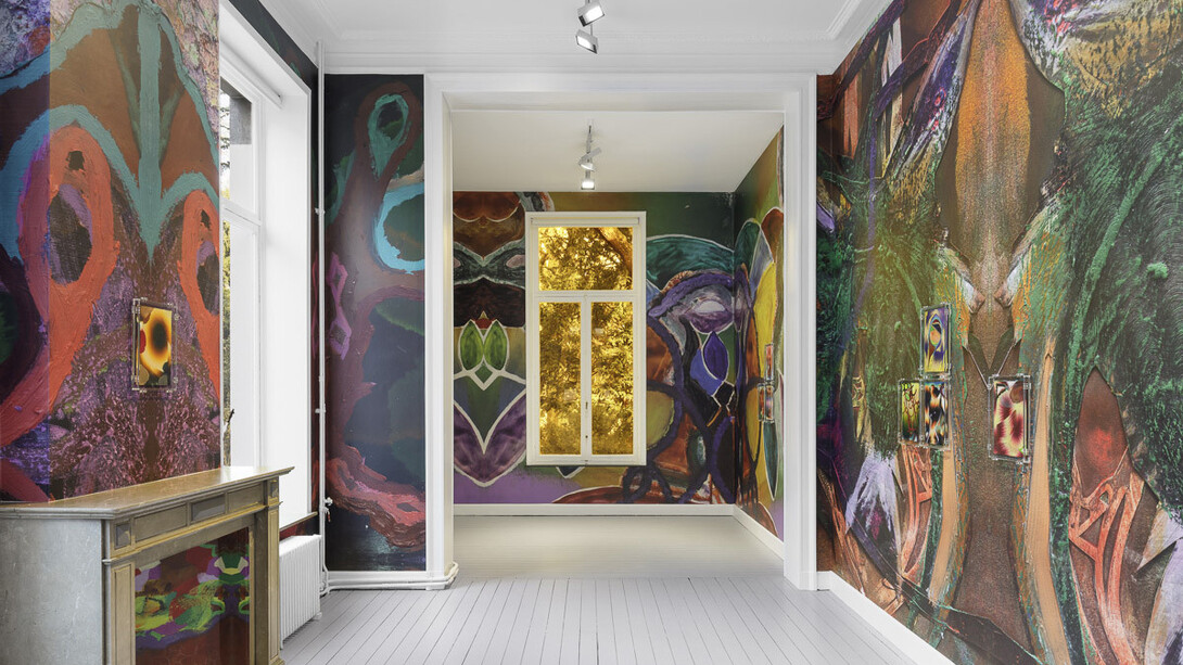 Kerstin Brätsch, MƎTA, exhibition view. Courtesy of Gladstone Gallery