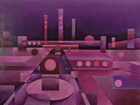Miguel Kohler-Jan, Paisaje, 1972, oil on canvas, 97 x130 cm