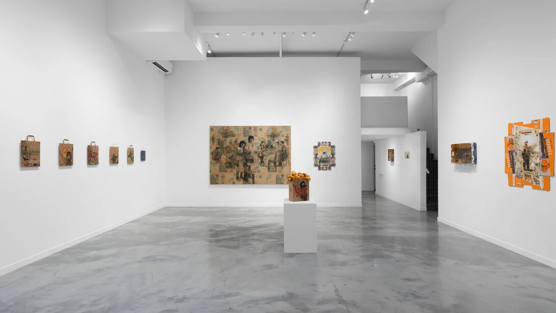 Narsiso Martinez, Eat happy, exhibition view. Courtesy of Charlie James Gallery
