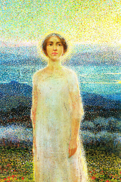 Gerardo Dottori, Young Umbrian Girl, (1904), Oil on board, 46 x 27 cm, Comune di Perugia