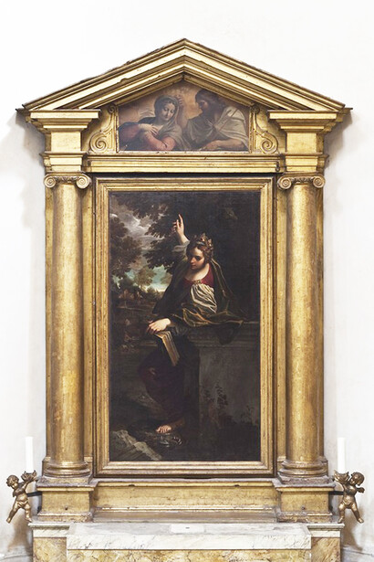 Cappella Bombasi, Annibale Carracci, Santa Margherita, pala d’altare (foto Omar Kheiraoui)