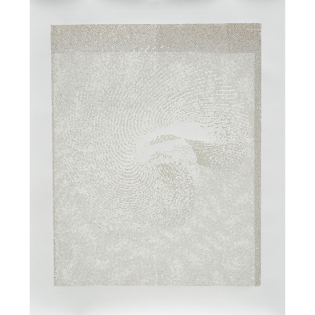 Cellular Formation, Hand cut 100% Cotton Rag, 75 x 60 inches