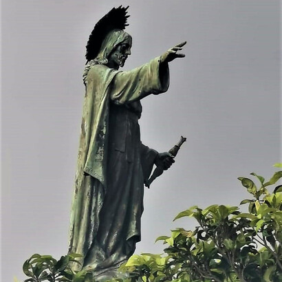 Estatua de Cristo Rey. Año 2021. Foto de Alberto Lizano Zumbado