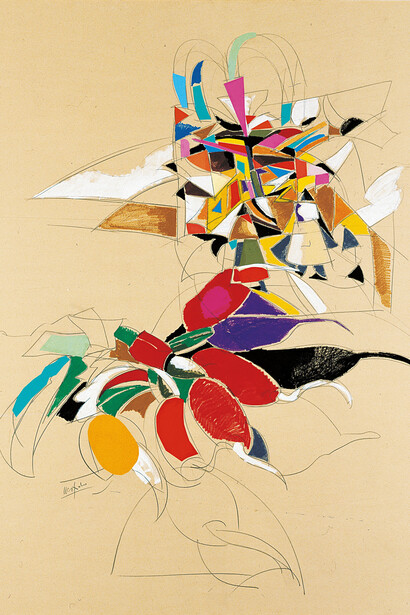 Ugo Nespolo, Still-life, siberiana, 1985. Per gentile concessione di Anna Defrancesco