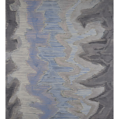 Alan Gussow (1931-1997), Cold Elation, 1976, Oil on canvas, 48 x 44 inches. Courtesy of Driscoll Babcock Galleries