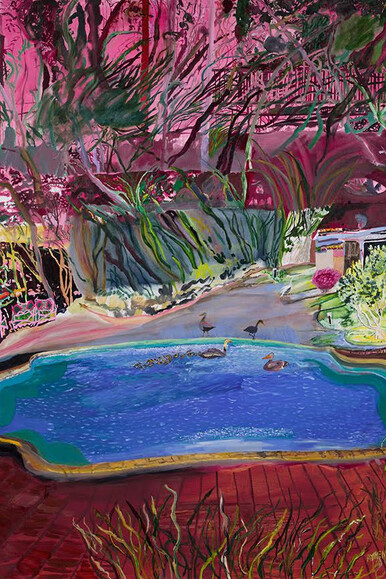 Olive Ayhens, Spooky New Orleans (detail), 2023. Courtesy of Bookstein Projects