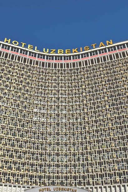 The famous Hotel Uzbekistan in Tashkent, Uzbekistan