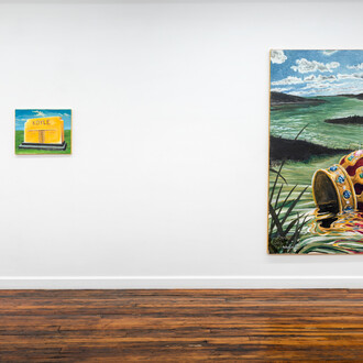 Robert Hawkins: Dream Mine at Off Paradise, New York, installation view, photograph by Dario Lasagni. Courtesy of the artist and Off Paradise, New York
