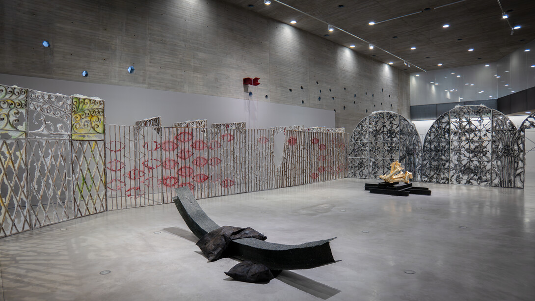 Sofía Salazar Rosales, Travesías de una lágrima, vista de exhibición. Cortesía del Centro de Creación Contemporánea de Andalucía