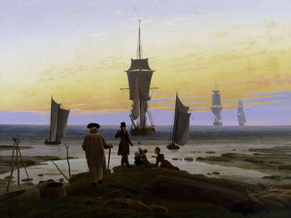 Caspar David Friedrich, The Stages of Life, 1835, Oil on canvas, 72.5 cm × 94 cm (28.5 in × 37 in). Museum der bildenden Künste, Leipzig