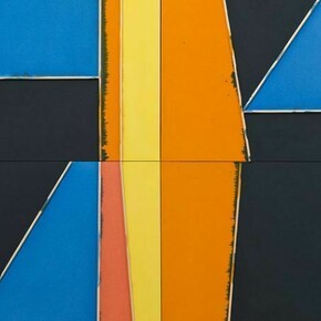 Oliver Perkins, Hobie (detail), 2013, Ink, rabbit skin glue and dowel on canvas, 220 x 161 cm