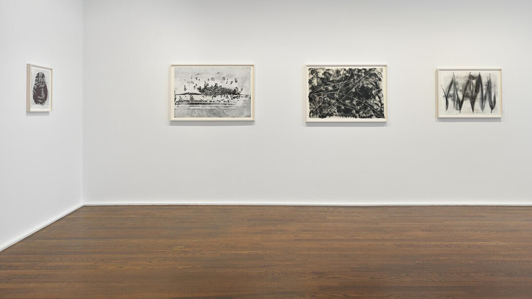 ‘Jack Whitten.
Transitional Space. A
Drawing Survey.’ Hauser
& Wirth New York 69th
Street, 2020
Jack Whitten
© Jack Whitten Estate
Photo: Genevieve Hanson