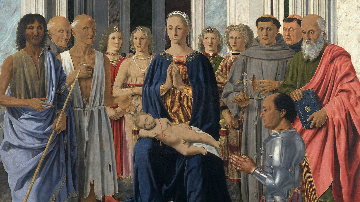 Piero della Francesca, Pala di Brera, particolare