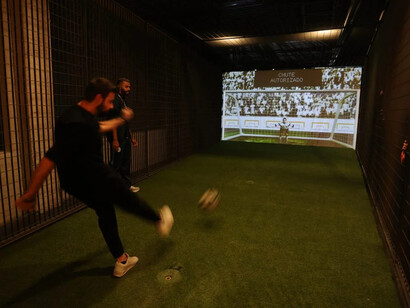 Exposición permanente del Museo del Fútbol, vista de la exhibición. Cortesía del Museo del Fútbol